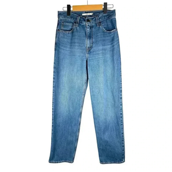 LEVI'S Dad Jean Mid-Rise Non-stretch Loose 90's Denim Women's Size 25 - Picture 1 of 7